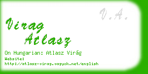 virag atlasz business card